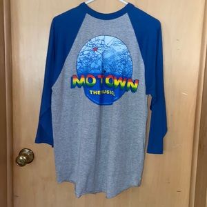 MENS LARGE MOTOWN JERSEY STYLE T - SHIRT
